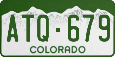 CO license plate ATQ679