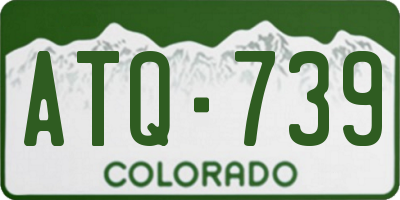 CO license plate ATQ739