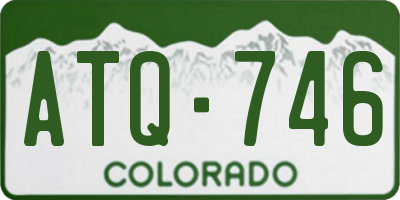 CO license plate ATQ746