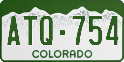CO license plate ATQ754