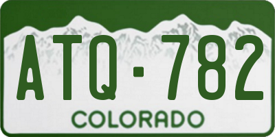 CO license plate ATQ782