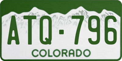 CO license plate ATQ796