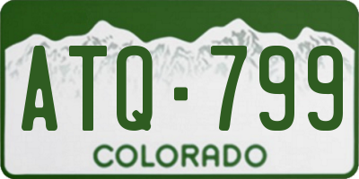 CO license plate ATQ799