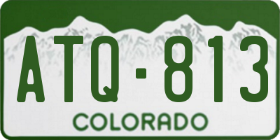 CO license plate ATQ813