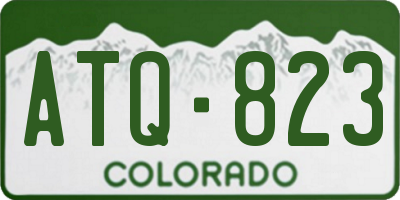 CO license plate ATQ823