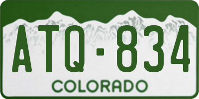CO license plate ATQ834