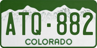 CO license plate ATQ882