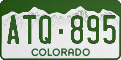 CO license plate ATQ895