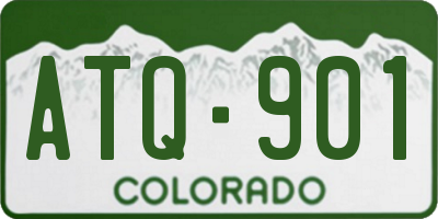 CO license plate ATQ901