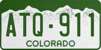 CO license plate ATQ911