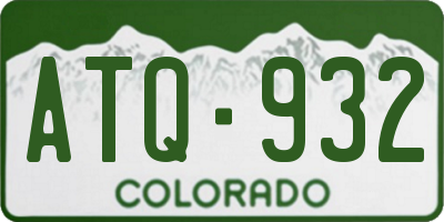 CO license plate ATQ932