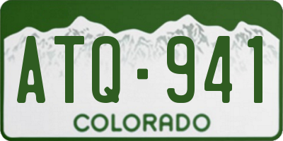 CO license plate ATQ941