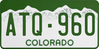 CO license plate ATQ960