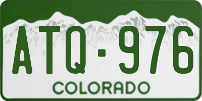 CO license plate ATQ976