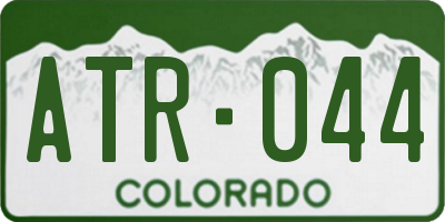 CO license plate ATR044