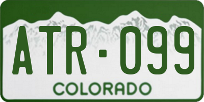 CO license plate ATR099