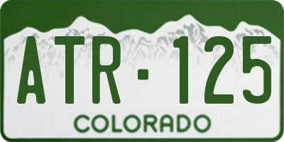 CO license plate ATR125
