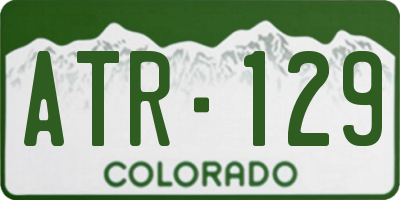 CO license plate ATR129