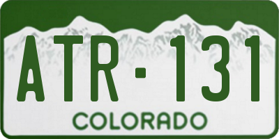 CO license plate ATR131