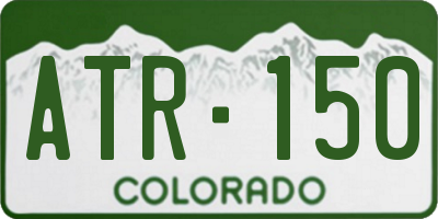 CO license plate ATR150