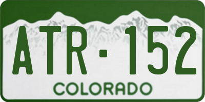 CO license plate ATR152