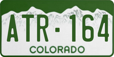 CO license plate ATR164