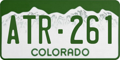 CO license plate ATR261