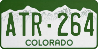 CO license plate ATR264