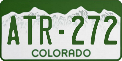 CO license plate ATR272