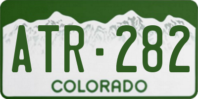 CO license plate ATR282