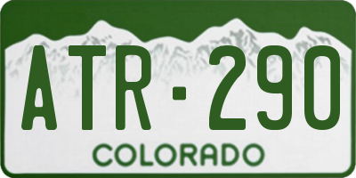 CO license plate ATR290