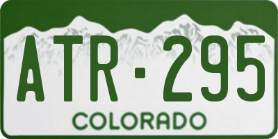 CO license plate ATR295