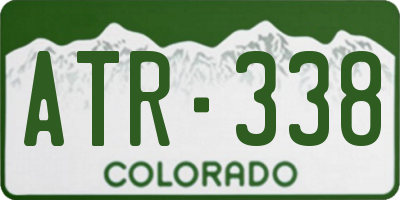 CO license plate ATR338