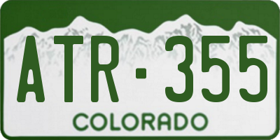 CO license plate ATR355