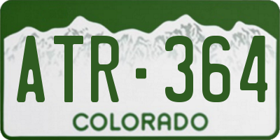CO license plate ATR364