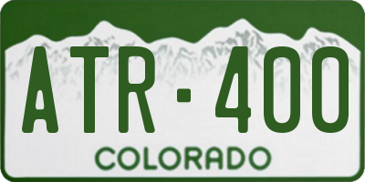 CO license plate ATR400