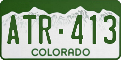 CO license plate ATR413