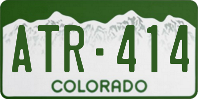 CO license plate ATR414
