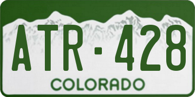 CO license plate ATR428