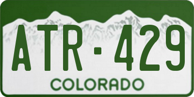CO license plate ATR429
