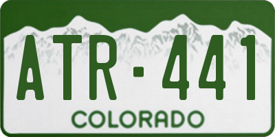CO license plate ATR441