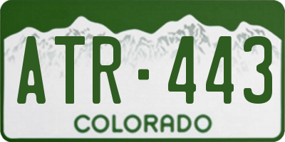 CO license plate ATR443