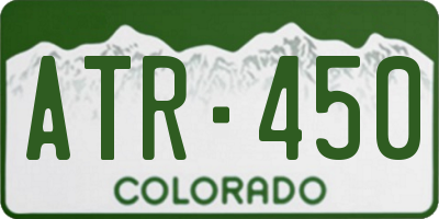 CO license plate ATR450