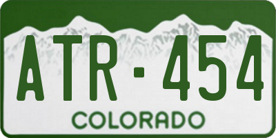 CO license plate ATR454
