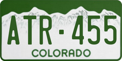 CO license plate ATR455