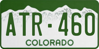 CO license plate ATR460