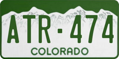 CO license plate ATR474