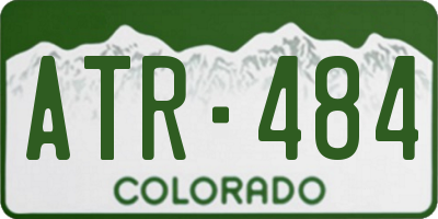 CO license plate ATR484