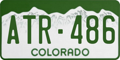 CO license plate ATR486