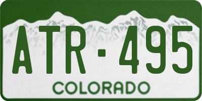 CO license plate ATR495